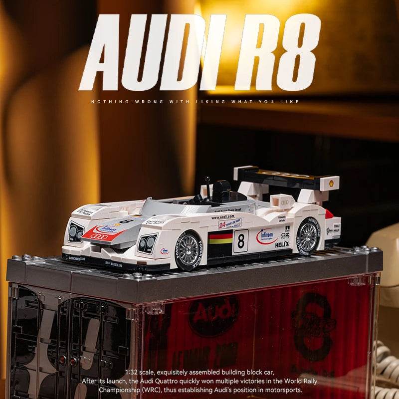 Creative Building Blocks R8 Super Sport Car Model for Kids - ToylandEU