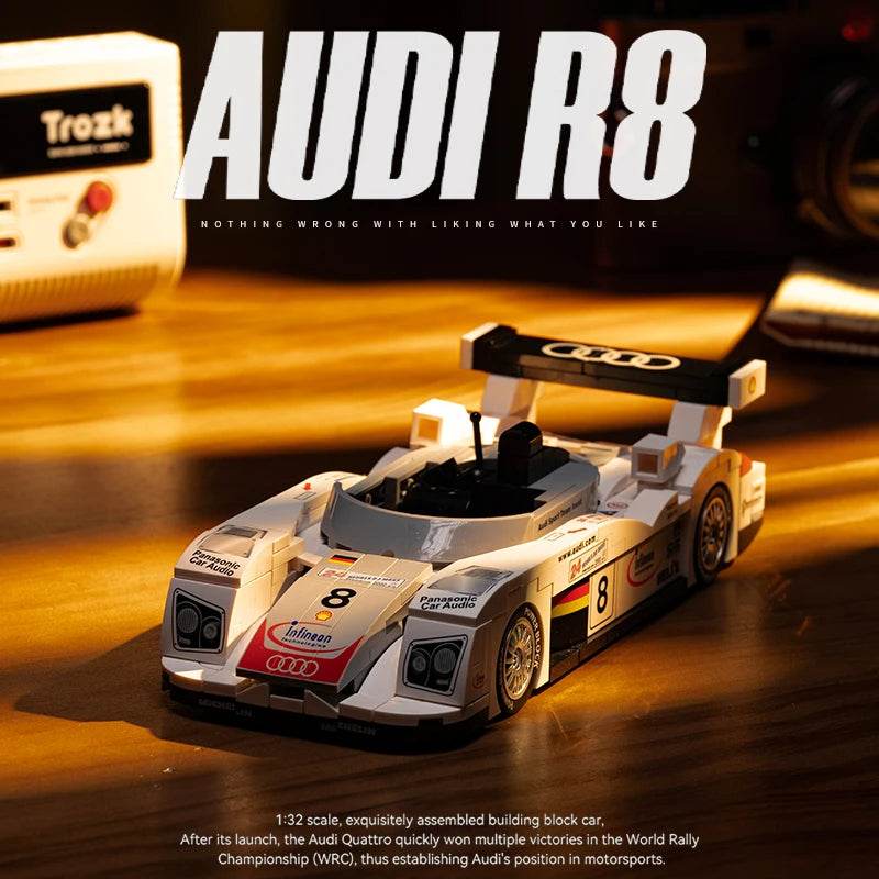 Creative Building Blocks R8 Super Sport Car Model for Kids - ToylandEU