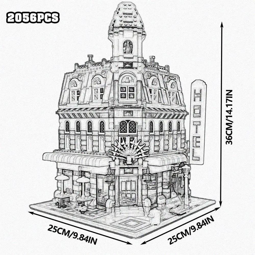  Creative Cafe Corner Town Hall Block Set Toyland EU -  ToylandEU™