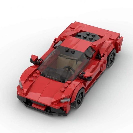 Creative Car Building Blocks | 282 Pieces, Red
