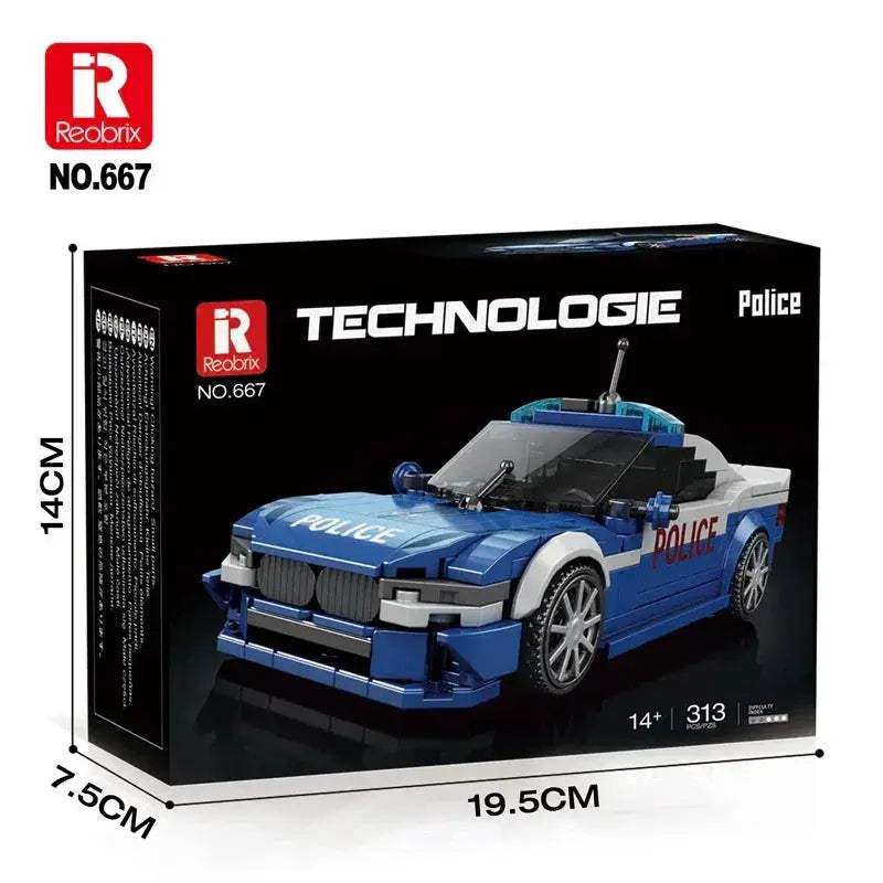 Creative Car Model Building Blocks Desk Ornament For Kids - ToylandEU