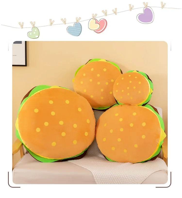 Creative Cartoon French Fries Hamburger Pizza Ornaments Couple Plush Toy Doll for Girls and Boys Birthday Gifts - ToylandEU