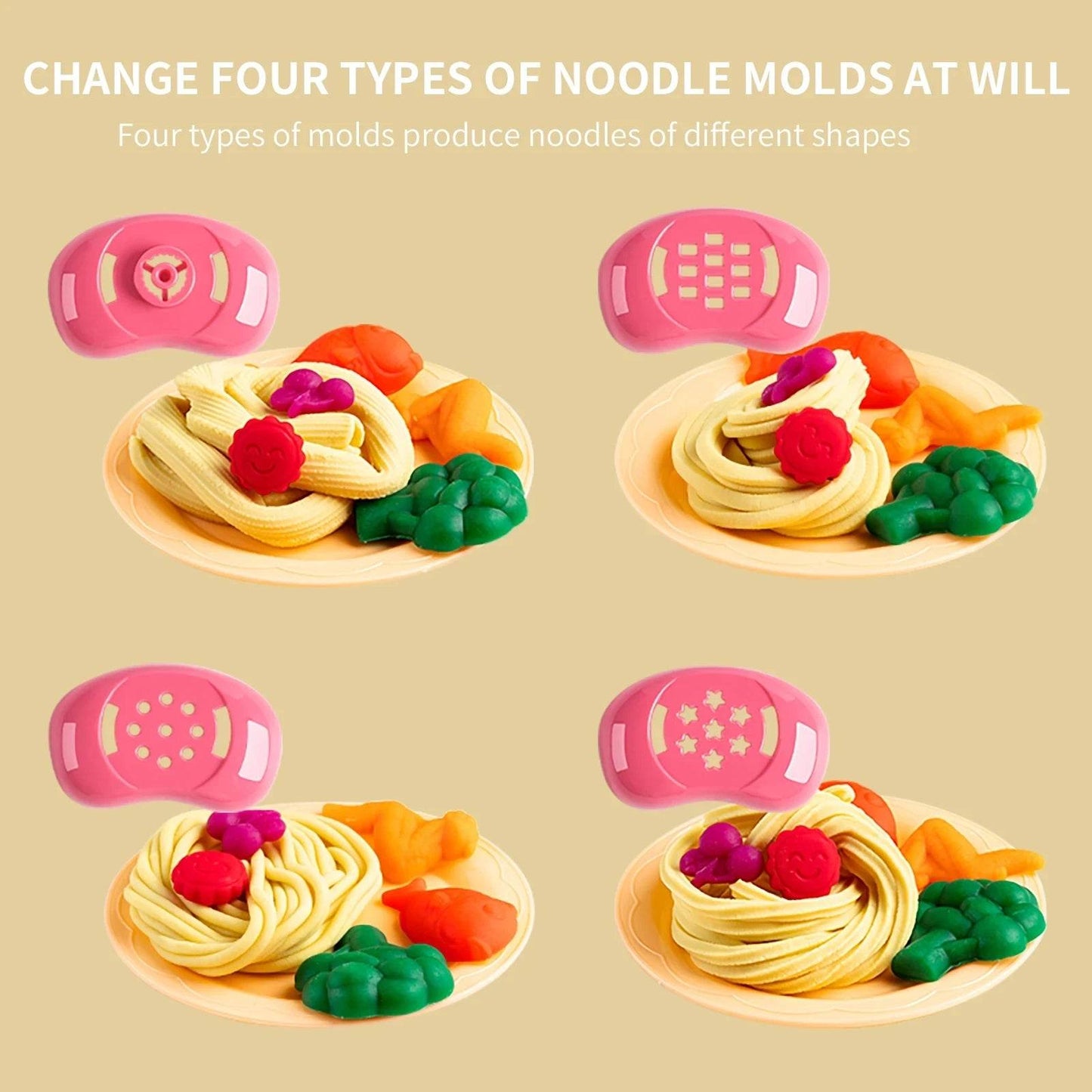 Creative Cartoon Pig Noodle Maker and Clay Dough Set for Kids Fun and Imaginative Play - ToylandEU