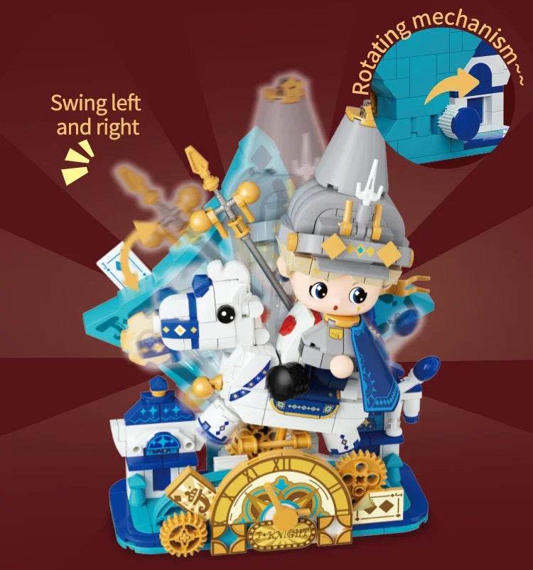 Creative Cartoon Poker Face Building Block King Queen Knight - ToylandEU