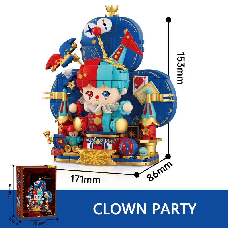 Creative Cartoon Poker Face Building Block King Queen Knight - ToylandEU