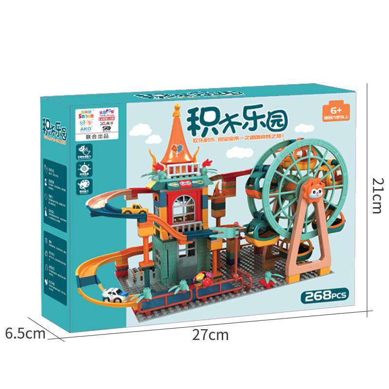 Creative Castle Marble Run Building Blocks with Action Figures Set - ToylandEU