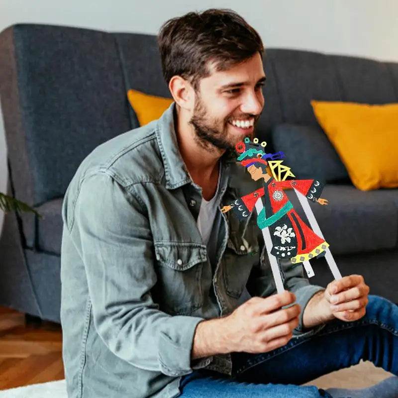 Creative Chinese Shadow Puppet Craft Kit for Kids - DIY Paper Theater Fun - ToylandEU