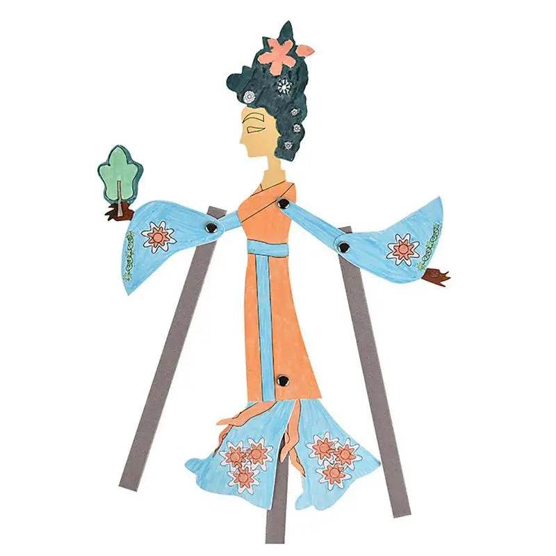 Creative Chinese Shadow Puppet Craft Kit for Kids - DIY Paper Theater Fun - ToylandEU