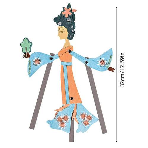 Creative Chinese Shadow Puppet Craft Kit for Kids - DIY Paper Theater Fun - ToylandEU