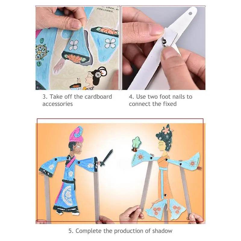 Creative Chinese Shadow Puppet Craft Kit for Kids - DIY Paper Theater Fun - ToylandEU