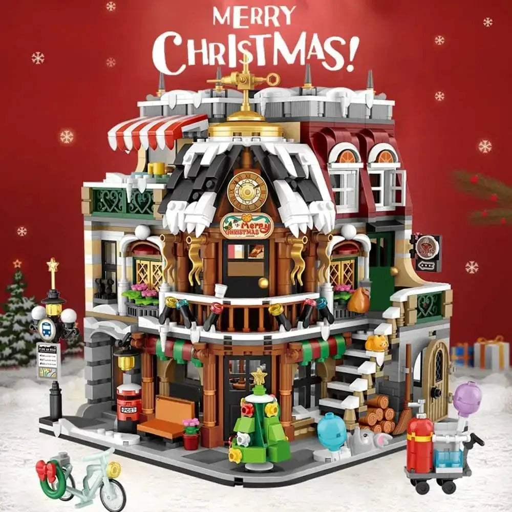 Creative Christmas Coffee Shop Building Blocks Kit 2506 Pcs - ToylandEU