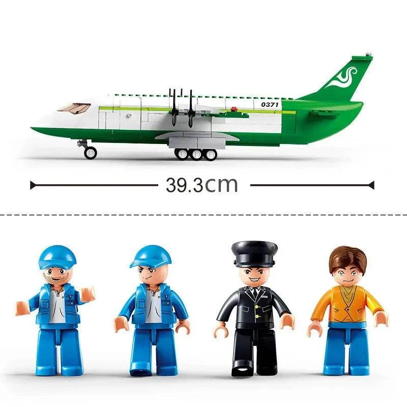Creative City Airbus Cargo Aircraft Building Blocks Toys - ToylandEU