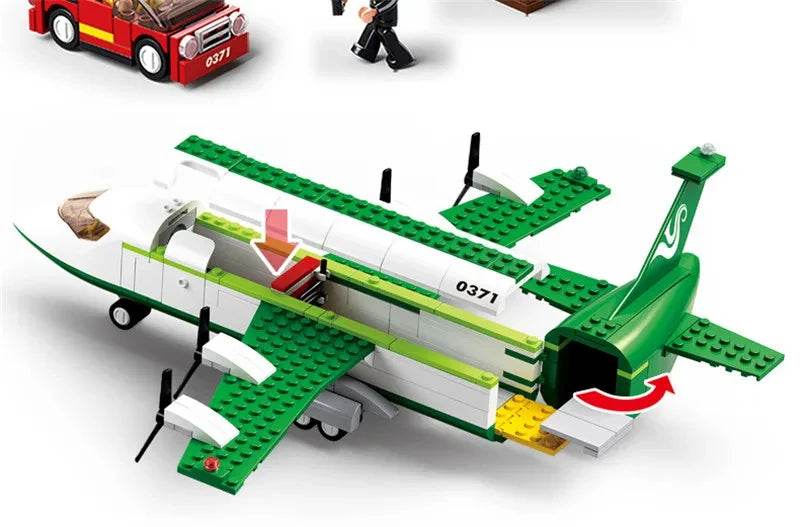 Creative City Airbus Cargo Aircraft Building Blocks Toys - ToylandEU