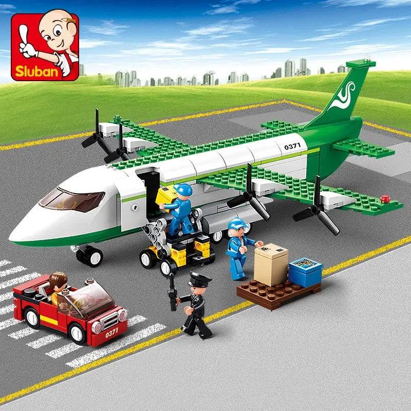 Creative City Airbus Cargo Aircraft Building Blocks Toys - ToylandEU