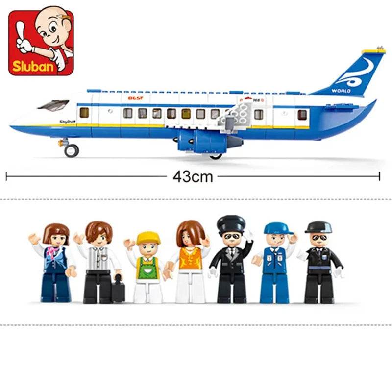 Creative City Airbus Cargo Aircraft Plane Building Blocks - ToylandEU