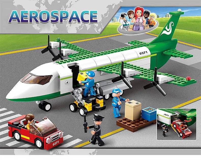 Creative City Airbus Cargo Aircraft Plane Building Blocks - ToylandEU
