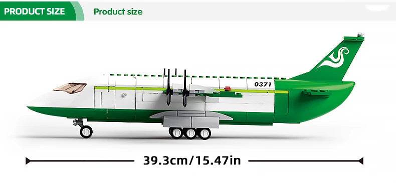 Creative City Airbus Cargo Aircraft Plane Building Blocks - ToylandEU