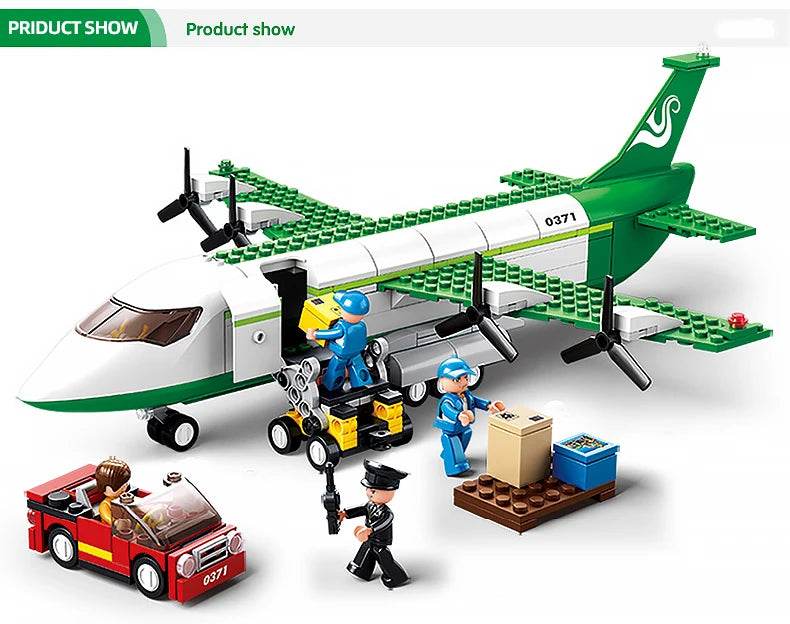 Creative City Airbus Cargo Aircraft Plane Building Blocks - ToylandEU