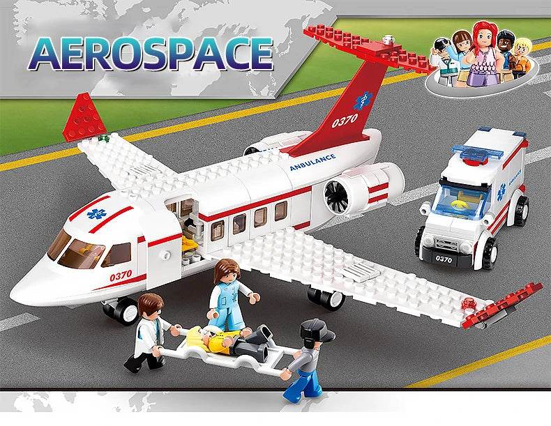 Creative City Airbus Cargo Aircraft Plane Building Blocks - ToylandEU