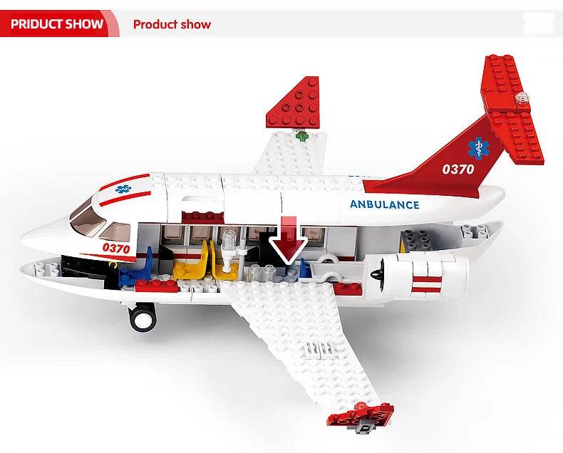 Creative City Airbus Cargo Aircraft Plane Building Blocks - ToylandEU
