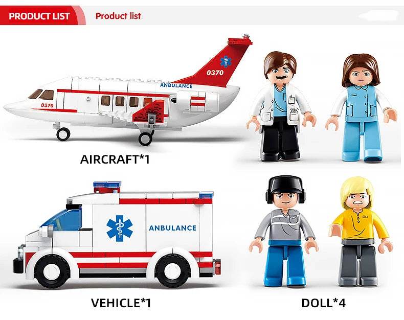 Creative City Airbus Cargo Aircraft Plane Building Blocks - ToylandEU