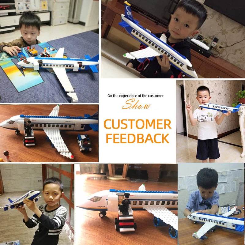 Creative City Airbus Cargo Aircraft Plane Building Blocks - ToylandEU