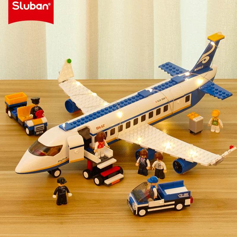 Creative City Airbus Cargo Aircraft Plane Building Blocks - ToylandEU