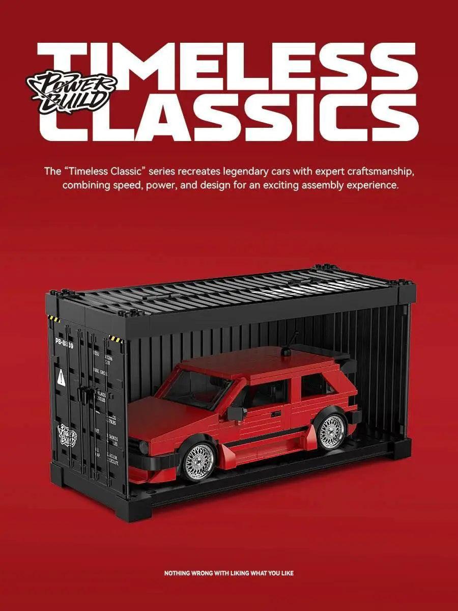  Creative City Retro Sedan Building Blocks Car Model MK2 -  ToylandEU™