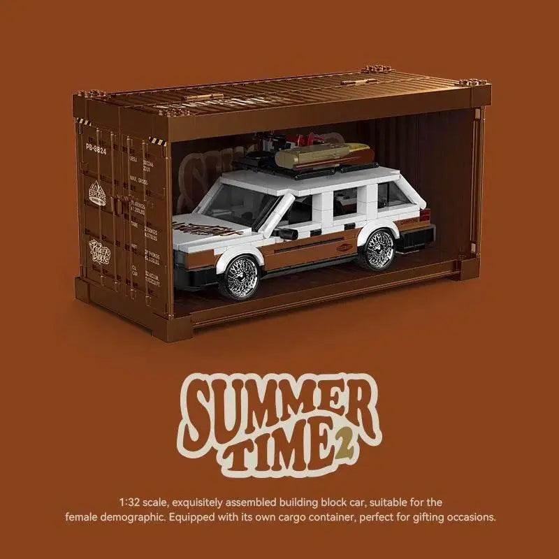  Creative City Retro Sedan Building Blocks Car Model MK2 -  ToylandEU™