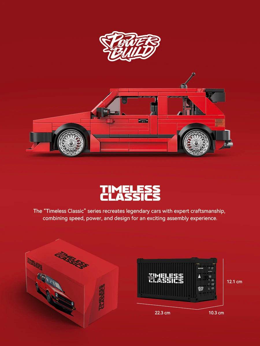 Creative City Retro Sedan Camping Car Building Blocks MK2 - ToylandEU