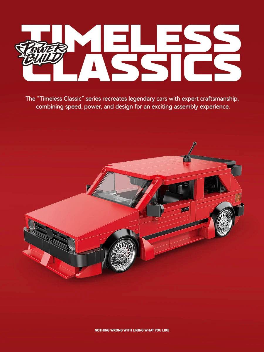 Creative City Retro Sedan Camping Car Building Blocks MK2 - ToylandEU