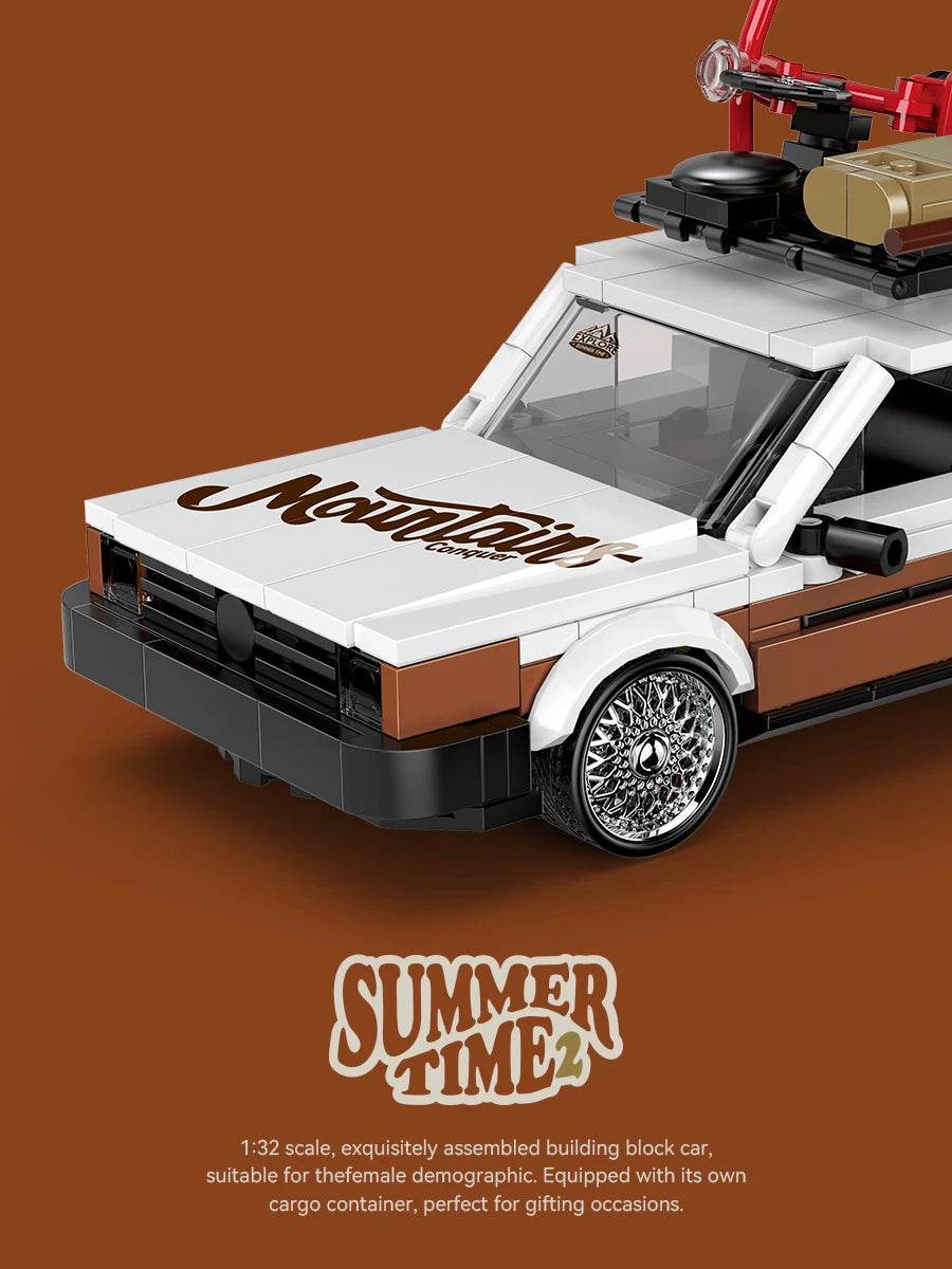 Creative City Retro Sedan Camping Car Building Blocks MK2 - ToylandEU