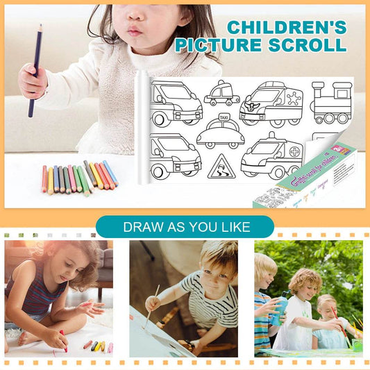 Creative Coloring Paper Roll for Kids - Endless Art Fun & Imagination - ToylandEU