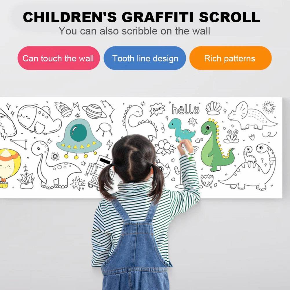 Creative Coloring Paper Roll for Kids - Endless Art Fun & Imagination - ToylandEU