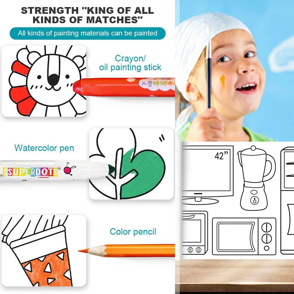 Creative Coloring Paper Roll for Kids - Endless Art Fun & Imagination - ToylandEU