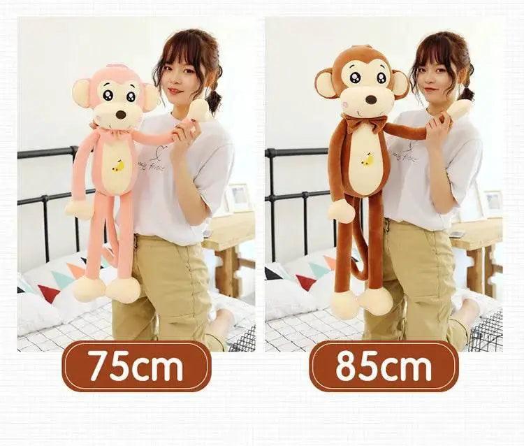  Creative Cute Cartoon Plush Monkey Doll with Long Arms and Legs Baby Sleeping Pillow Gift -  ToylandEU™