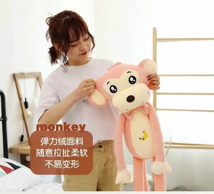  Creative Cute Cartoon Plush Monkey Doll with Long Arms and Legs Baby Sleeping Pillow Gift -  ToylandEU™