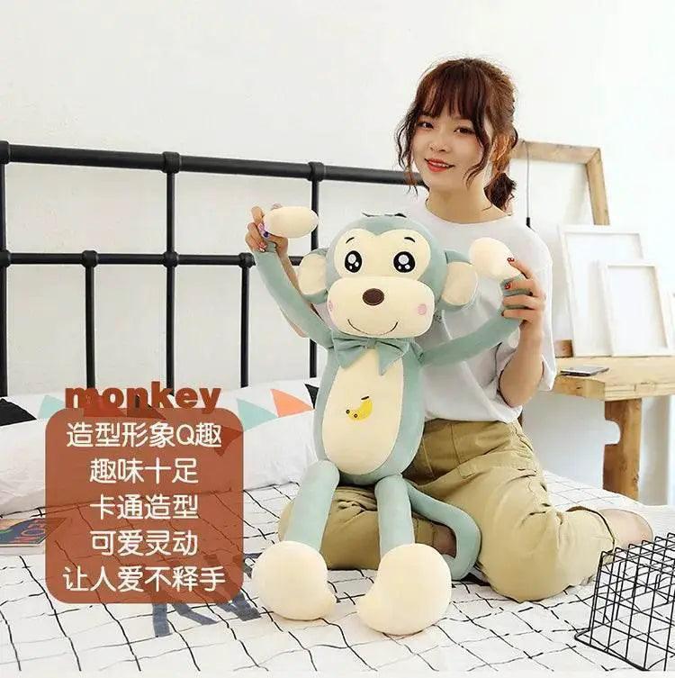  Creative Cute Cartoon Plush Monkey Doll with Long Arms and Legs Baby Sleeping Pillow Gift -  ToylandEU™