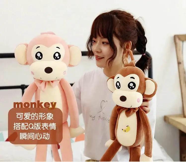  Creative Cute Cartoon Plush Monkey Doll with Long Arms and Legs Baby Sleeping Pillow Gift -  ToylandEU™