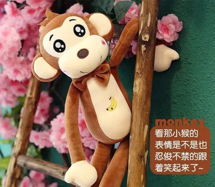  Creative Cute Cartoon Plush Monkey Doll with Long Arms and Legs Baby Sleeping Pillow Gift -  ToylandEU™
