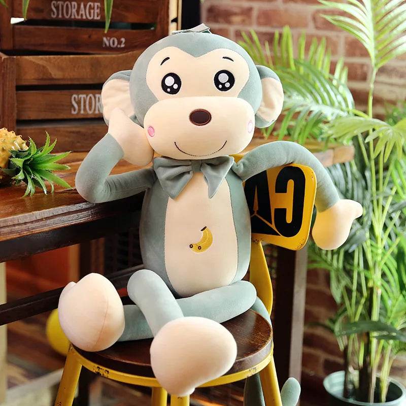 Creative Cute Cartoon Plush Monkey Doll with Long Arms and Legs Baby Sleeping Pillow Gift - ToylandEU