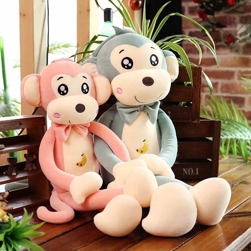 Creative Cute Cartoon Plush Monkey Doll with Long Arms and Legs Baby Sleeping Pillow Gift - ToylandEU