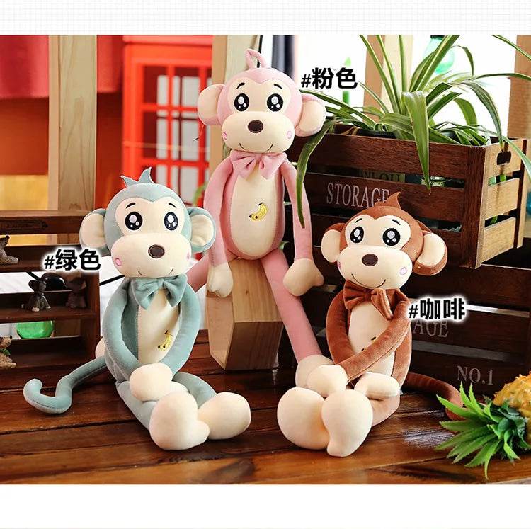 Creative Cute Cartoon Plush Monkey Doll with Long Arms and Legs Baby Sleeping Pillow Gift - ToylandEU