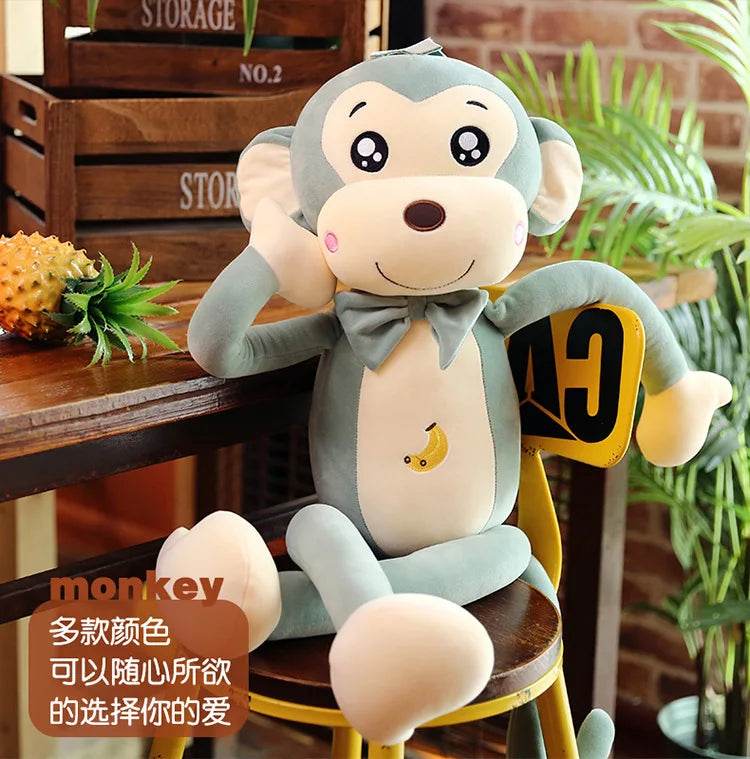Creative Cute Cartoon Plush Monkey Doll with Long Arms and Legs Baby Sleeping Pillow Gift - ToylandEU