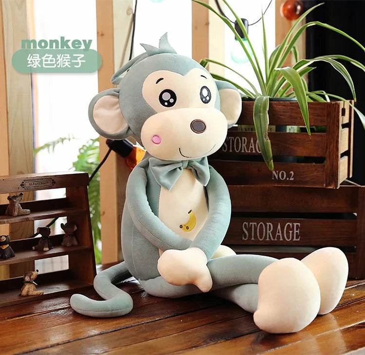 Creative Cute Cartoon Plush Monkey Doll with Long Arms and Legs Baby Sleeping Pillow Gift - ToylandEU