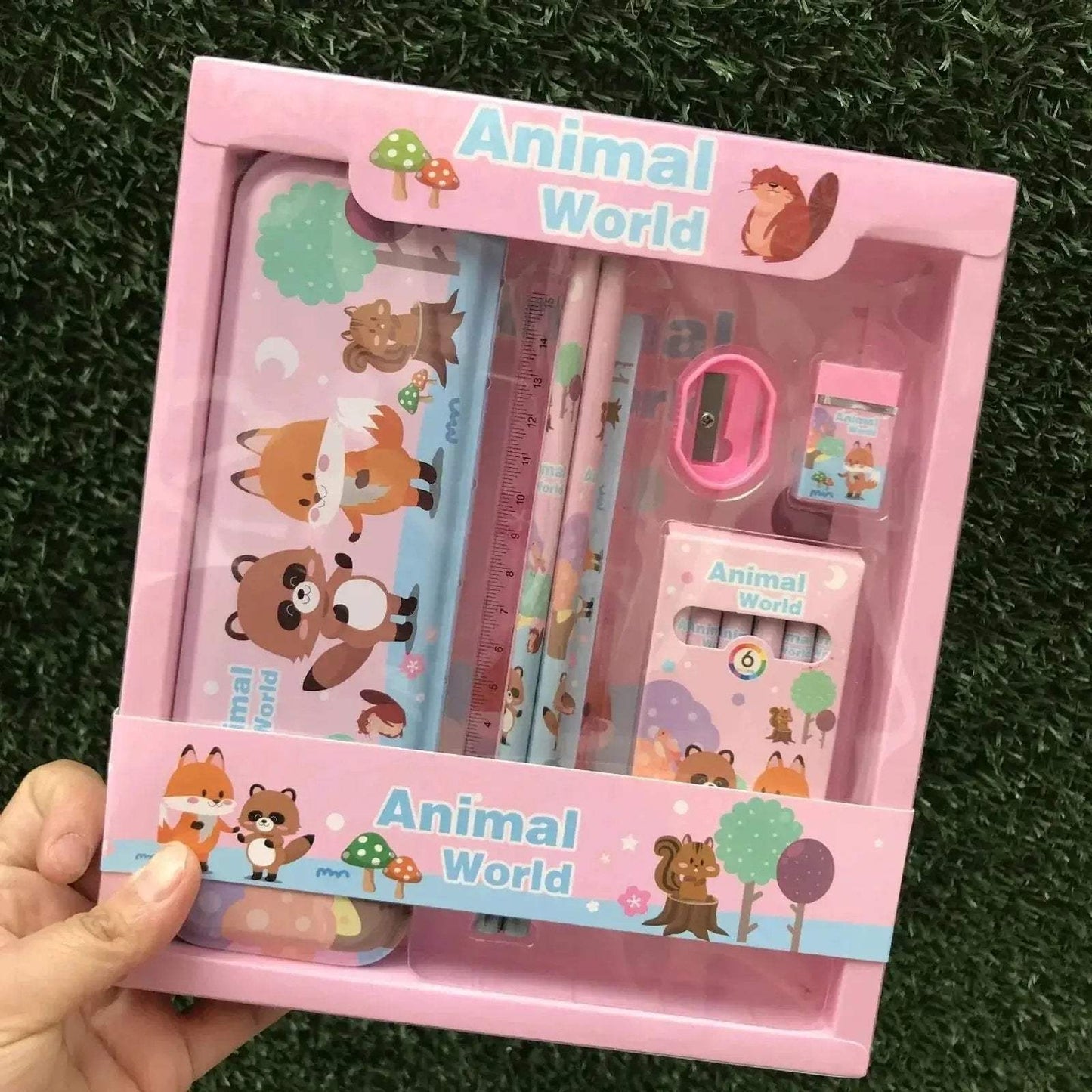 Elegant Colorful Cat Paw Stationery Kit Deluxe 9 In 1 - ToylandEU