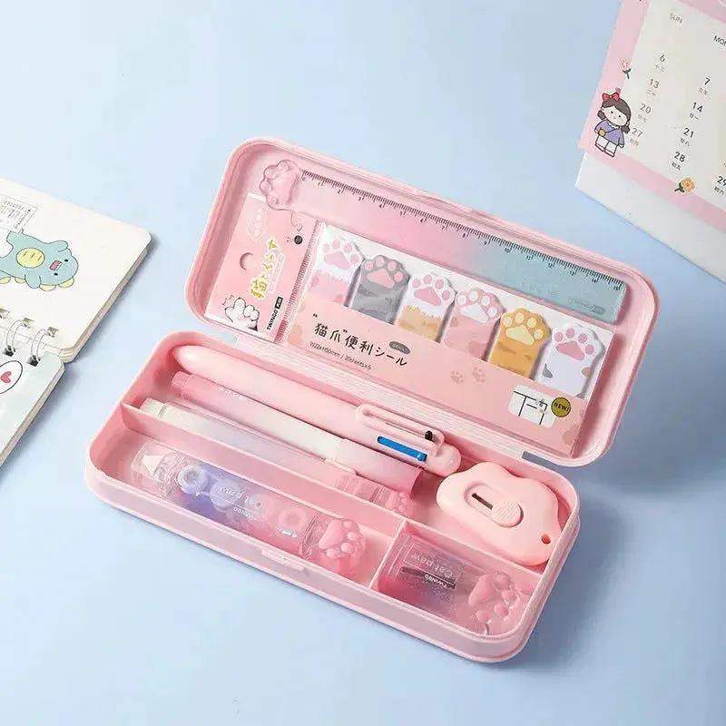 Elegant Colorful Cat Paw Stationery Kit Deluxe 9 In 1 - ToylandEU