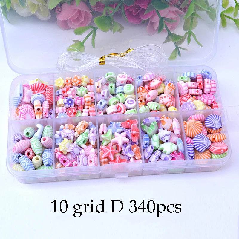 Creative DIY Beads Kit 500Pcs Spacer Beads For Kids Jewelry - ToylandEU