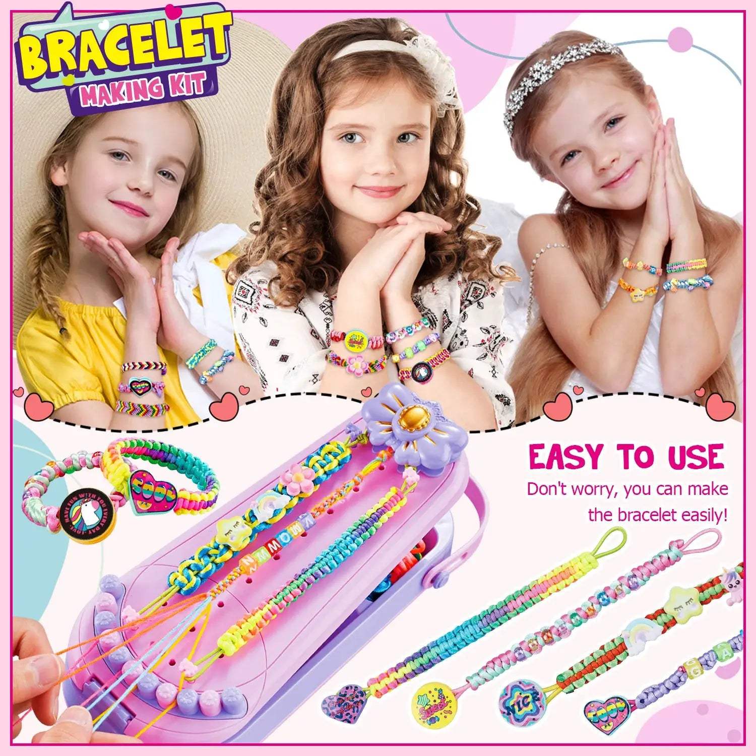 Creative DIY Bracelet Making Kit For Girls Jewelry Craft Gift - ToylandEU