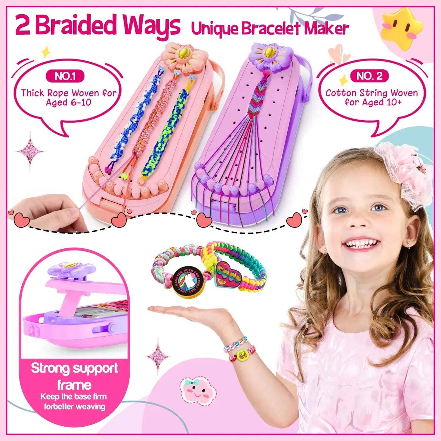 Creative DIY Bracelet Making Kit For Girls Jewelry Craft Gift - ToylandEU